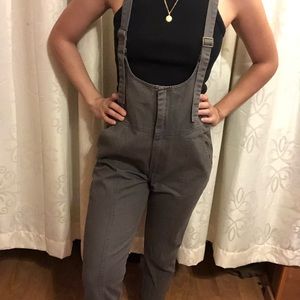 Gray overalls/jumpsuit